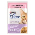 PURINA NESTLE PURINA Cat Chow Sensitive łosoś i cukinia - mokra karma dla kota - 4x85g