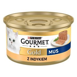 PURINA NESTLE PURINA Gourmet Gold Mus z indykiem - mokra karma dla kota - 85 g