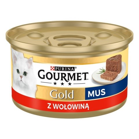 PURINA NESTLE PURINA Gourmet Gold Mus z wołowiną - mokra karma dla kota - 85 g