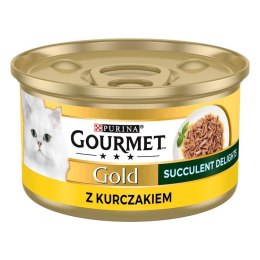 PURINA NESTLE PURINA Gourmet Gold Succulent Delights Kurczak - mokra karma dla kota - 85g