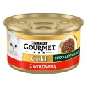 PURINA NESTLE PURINA Gourmet Gold Succulent Delights Wołowina - mokra karma dla kota - 85 g