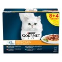 PURINA NESTLE PURINA Gourmet Perle Kaczka, indyk, jagnięcina, tuńczyk - mokra karma dla kota - 12x85 g