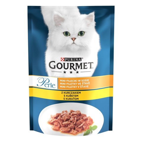 PURINA NESTLE Purina GOURMET Perle Fileciki w sosie z kurczakiem - mokra karma dla kota - saszetka 85 g