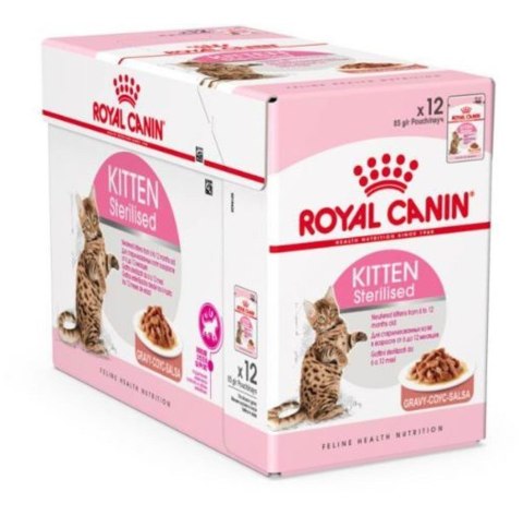 Royal Canin ROYAL CANIN FHN Kitten Sterilised w sosie - mokra karma dla kociąt - 12x85 g