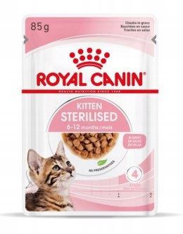 Royal Canin ROYAL CANIN FHN Kitten Sterilised w sosie - mokra karma dla kociąt - 12x85 g