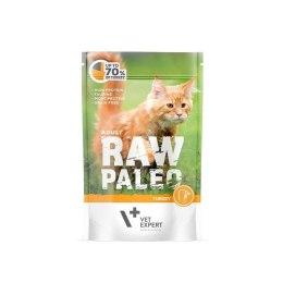 VetExpert VetExpert Raw Paleo adult cat - Indyk saszetka 100g