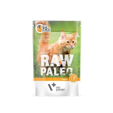 VetExpert VetExpert Raw Paleo adult cat - Indyk saszetka 100g VetExpert VetExpert Raw Paleo adult cat - Indyk saszetka 100g