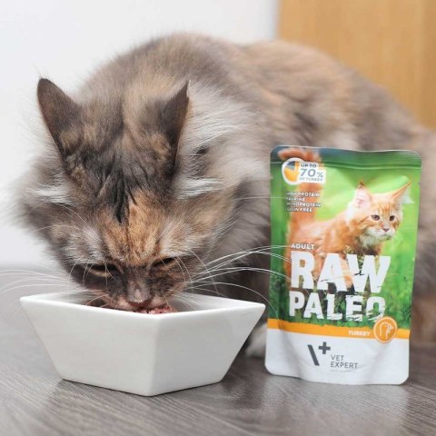 VetExpert VetExpert Raw Paleo adult cat - Indyk saszetka 100g VetExpert VetExpert Raw Paleo adult cat - Indyk saszetka 100g