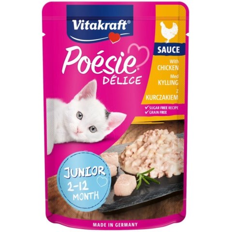 Vitakraft VITAKRAFT POESIE DELICE JUNIOR kurczak dla kota 85g