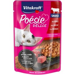 Vitakraft VITAKRAFT POESIE DELICE wołowina dla kota 85g