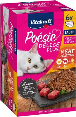 Vitakraft VITAKRAFT Poesie delice PLUS kurczak+wołowina - Przysmak dla kota - 6x85g