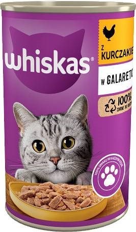 Whiskas WHISKAS Adult puszka kurczak galaretka 400g