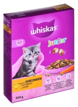 Whiskas WHISKAS Junior z kurczakiem - sucha karma dla kota - 300 g