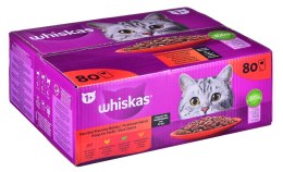 Whiskas WHISKAS Klasyczne posiłki w sosie - mokra karma dla kota - 80x85 g