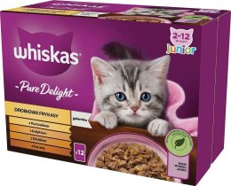 Whiskas Whiskas Drobiowe Frykasy w galaretce - mokra karma dla kociąt - saszetka - 12x85 g