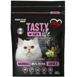 BIOFEED BIOFEED TASTY CATS LIFE HAIRBALL WITH RABBIT 600G