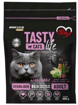 BIOFEED BIOFEED TASTY CATS LIFE STERILISED WITH RABBIT 600G