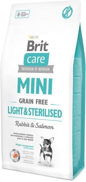 Brit BRIT - CARE MINI GF LIGHT&STERILISED - dla kota - 7kg