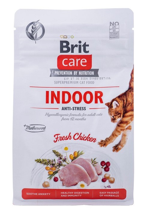 Brit BRIT Care Grain-Free Adult Indoor Anti-Stress - sucha karma dla kota - 400 g