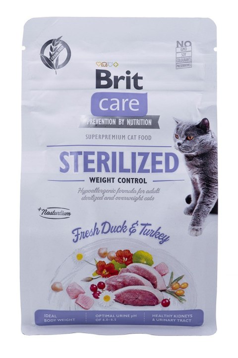 Brit Brit Care Cat Grain-Free Weight Control - sucha karma dla kota - 400 g