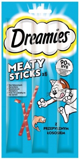 Dreamies DREAMIES Meaty Sticks Łosoś - przysmak dla kota - 30 g