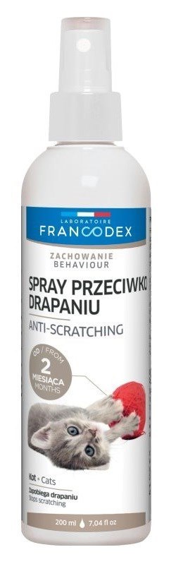 FRANCODEX FRANCODEX Spray przeciwko drapaniu przez kociaki i koty 200 ml