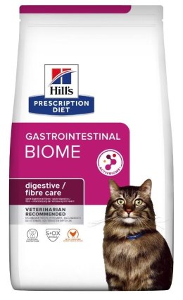 Hill's HILL'S Prescription Diet Gastrointestinal Biome Feline z kurczakiem - sucha karma wspomagająca trawienie dla kota - 1,5 kg