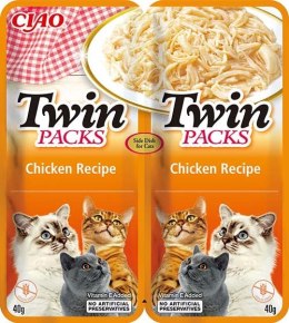 INABA INABA CAT TWIN kurczak z krabem - przysmak dla kota 2 x 40 g