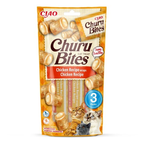 INABA INABA Churu Bites Wrapy z kurczakiem - przysmak dla kota - 3x10 g