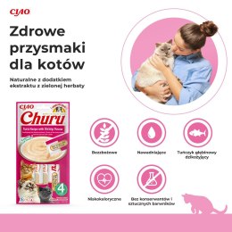 INABA INABA Churu Tuńczyk z krewetkami - przysmak dla kota - 4x14 g