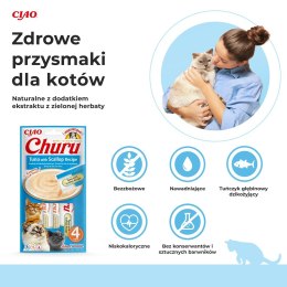 INABA INABA Churu Tuńczyk z przegrzebkami - przysmak dla kota - 4x14 g