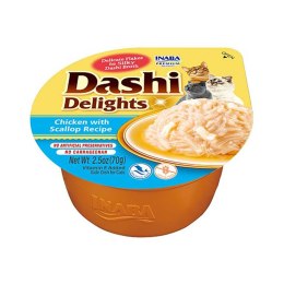 INABA INABA DASHI DELIGHTS Kurczak Przegrzebki 70g bulion dla kota