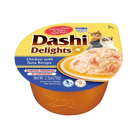 INABA INABA DASHI DELIGHTS Kurczak Tuńczyk 70g bulion dla kota