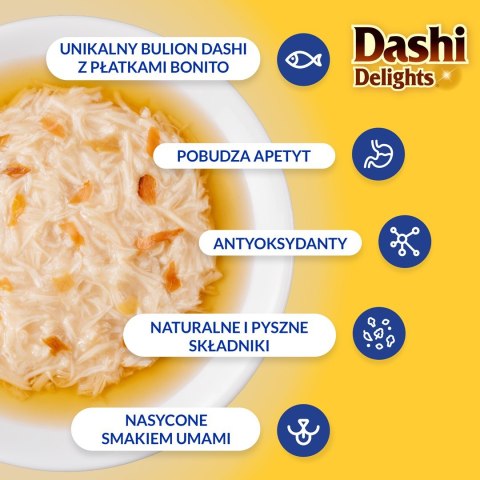 INABA INABA DASHI DELIGHTS Łosoś 70g bulion dla kota INABA INABA DASHI DELIGHTS Łosoś 70g bulion dla kota