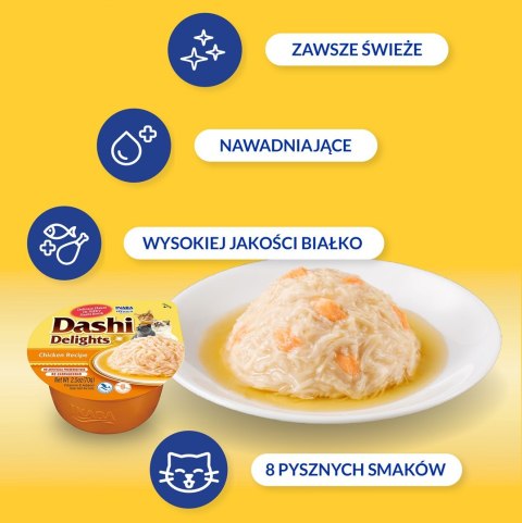INABA INABA DASHI DELIGHTSKurczak70g bulion dla kota INABA INABA DASHI DELIGHTSKurczak70g bulion dla kota