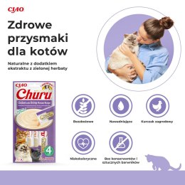 INABA Przysmak CHURU Kurczak z krewetkami dla kota 4x14g