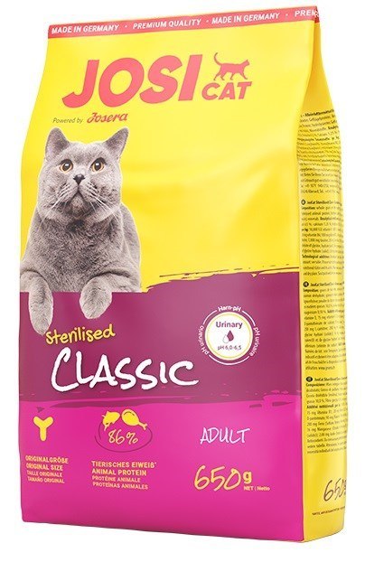 JOSERA JOSERA JosiCat Sterilised Classic - sucha karma dla kota - 650 g