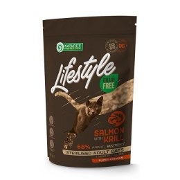 NATURE'S PROTECTION Nature's Protection Lifestyle Grain Free Łosoś with krill Sterilised Adult Cat 400g