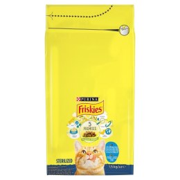 PURINA NESTLE FRISKIES Cat Sterile - łosoś, warzywa 1,5kg