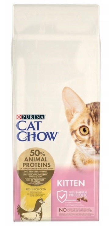 PURINA NESTLE PURINA CAT CHOW Kitten Chicken - sucha karma dla kociąt - 15 kg