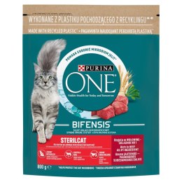 PURINA NESTLE PURINA One Bifensis Sterilcat Wołowina - sucha karma dla kota - 800 g