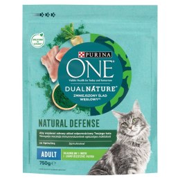 PURINA NESTLE PURINA One DualNature Natural Defense Adult - sucha karma dla kota - 750 g