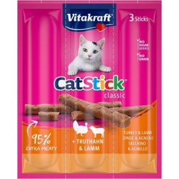 Vitakraft VITAKRAFT CAT STICK MINI 3szt indyk/jagnięcina przysmak dla kota