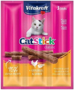 Vitakraft VITAKRAFT CAT STICK MINI drób-wątróbka dla kota 3szt