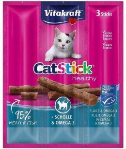 Vitakraft VITAKRAFT CAT STICK MINI flądra/omega3 dla kota 3szt