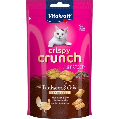 Vitakraft VITAKRAFT CRISPY CRUNCH indyk/chia przysmak dla kota 60g