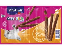 Vitakraft VITAKRAFT Cat Stick Mini - przysmak dla kota smak: indyk/jagnięcina 6 szt.