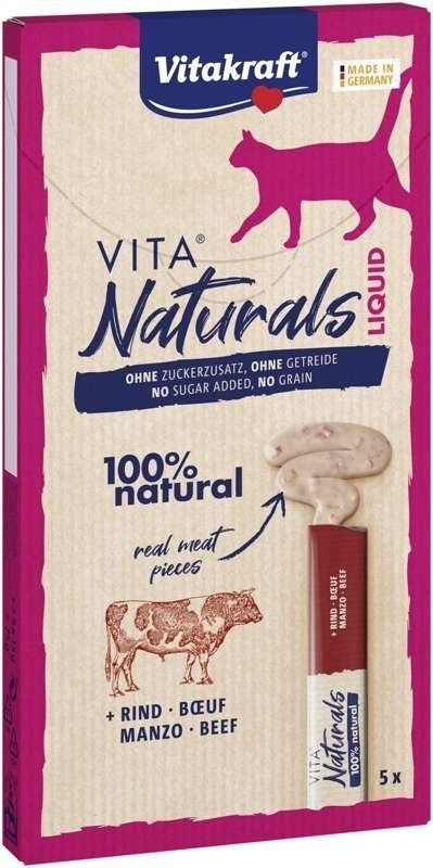 Vitakraft VITAKRAFT VITA NATURALS Liquid wołowina 5x15g