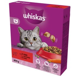 Whiskas WHISKAS sucha karma dla kota Wołowina 800g