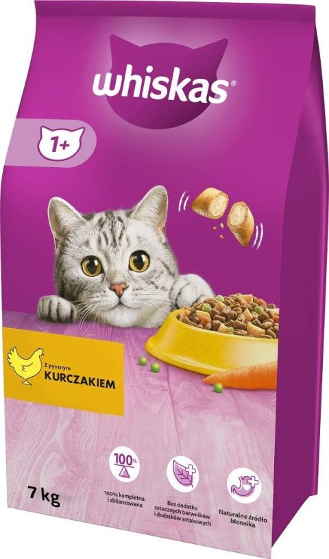 Whiskas WHISKAS sucha karma dla kota z kurczakiem 7kg